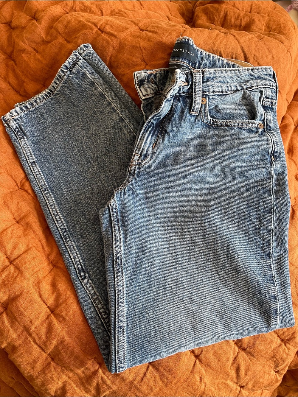 Aeropostale Women's Light Blue Flare Jeans